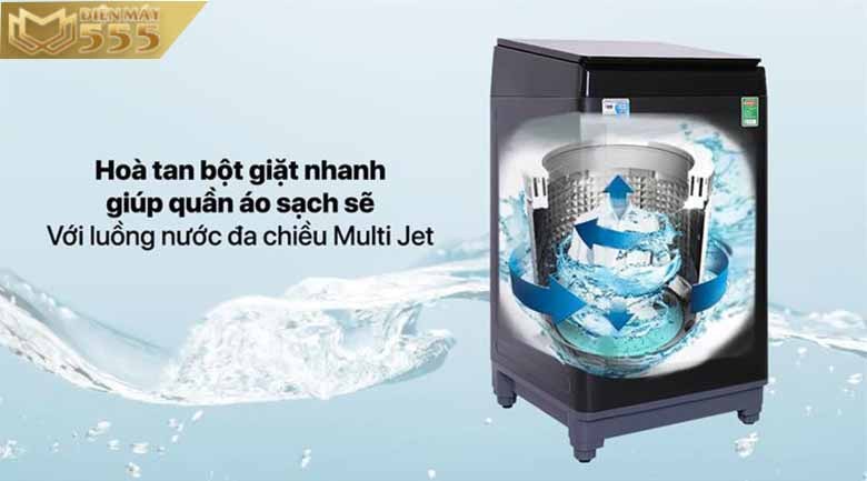 Máy giặt Aqua 10Kg AQW-FR100GT.BK lồng đứng