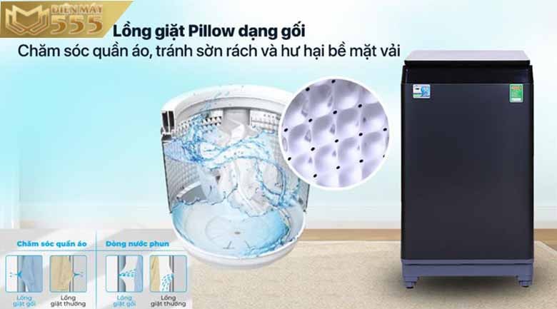 Máy giặt Aqua 10Kg AQW-FR100GT.BK lồng đứng