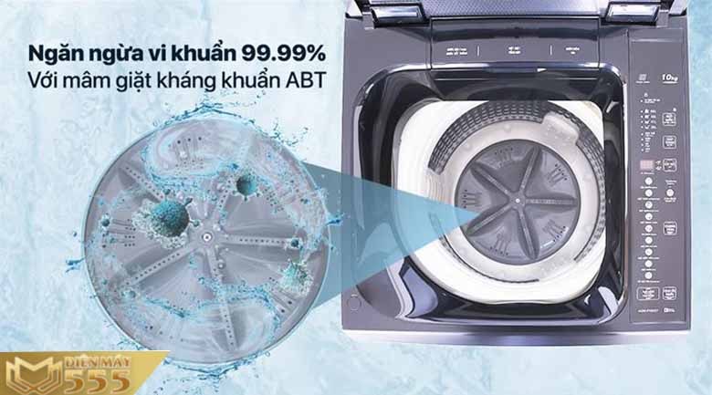 Máy giặt Aqua 10Kg AQW-FR100GT.BK lồng đứng