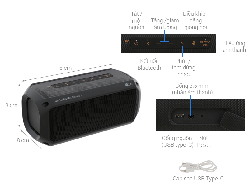 Loa Bluetooth LG PK3