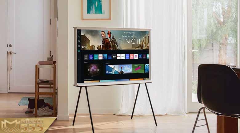 QLED Tivi Serif Samsung 4K 55 inch 55LS01BA Lifestyle TV