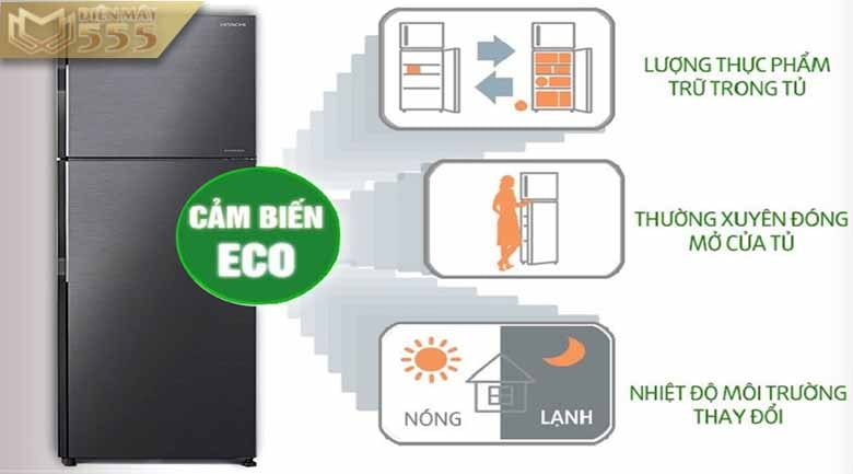 Tủ lạnh Hitachi Inverter 203 lít R-H200PGV7 BBK