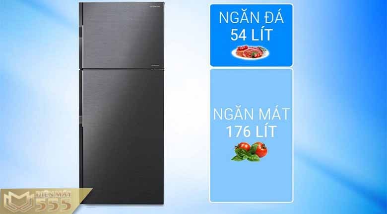 Tủ lạnh Hitachi Inverter 230 lít R-H230PGV7(BBK)