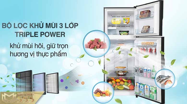 Tủ lạnh Hitachi Inverter 366 lít R-FVX480PGV9 MIR