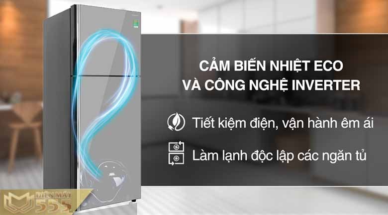 Tủ lạnh Hitachi Inverter 366 lít R-FVX480PGV9 MIR