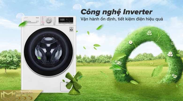 Máy giặt LG Inverter 10kg FV1410S5W Mới 2021 - Chính hãng