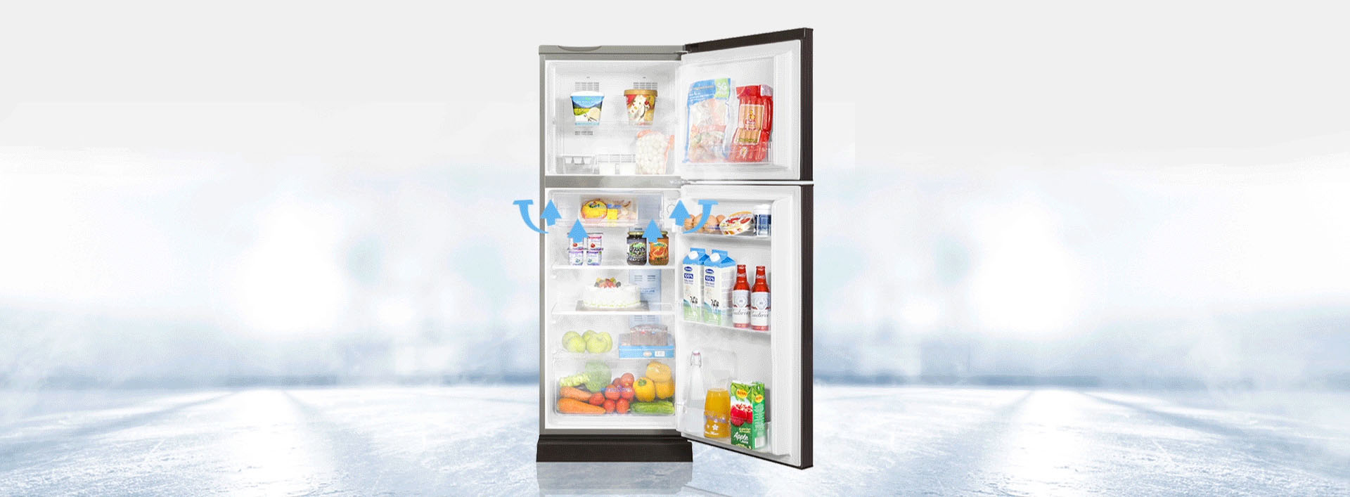 Tủ lạnh Aqua Inverter 186 lít AQR-I209DN DC
