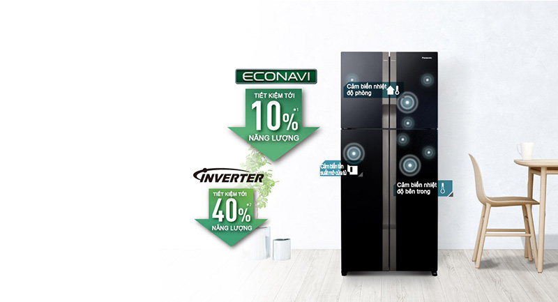 Tủ lạnh Panasonic Inverter 550 lít NR-DZ600GKVN - Chính hãng