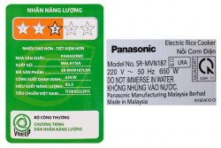 Nồi cơm điện Panasonic 1.8 lít SR-MVN187LRA - Chính Hãng