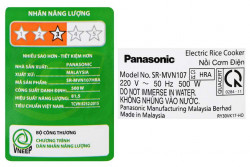 Nồi cơm điện Panasonic 1 lít SR-MVN107HRA - Chính Hãng