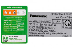 Nồi cơm điện Panasonic 1 lít SR-MVN107LRA - Chính Hãng