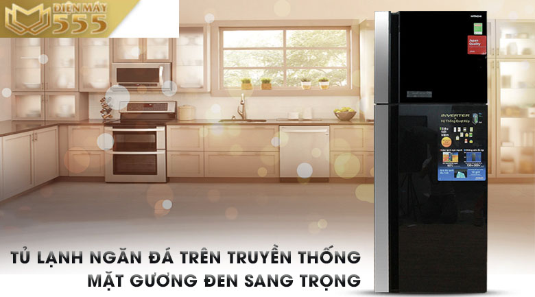 Tủ lạnh Hitachi R-FG560PGV8 (GBK)