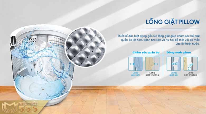 Máy giặt Aqua 10 kg AQW-DR101GT BK