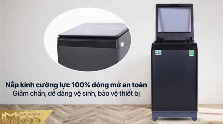 Máy giặt Aqua 10Kg AQW-FR100GT.BK lồng đứng