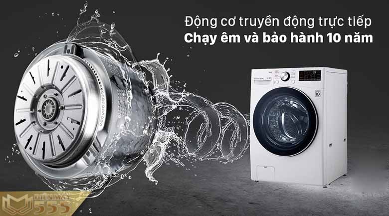 Máy giặt sấy LG Inverter 15 Kg F2515RTGW - Lồng ngang