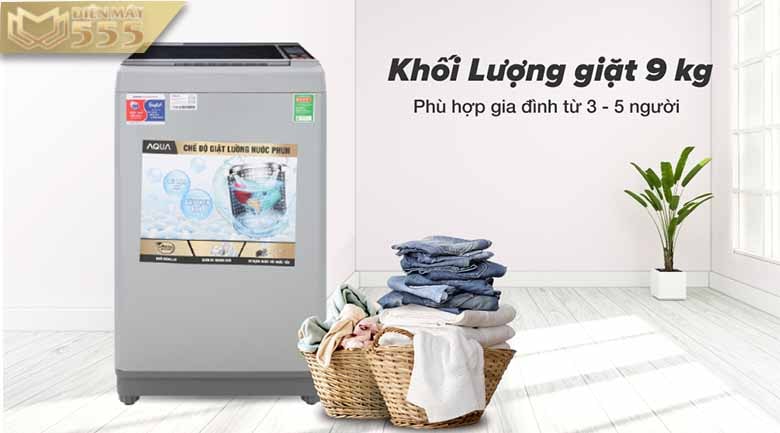 Máy giặt Aqua 9 Kg AQW-S90CT H2 - Lồng đứng