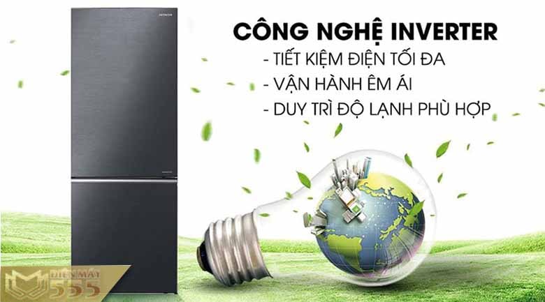Tủ lạnh Hitachi Inverter 275 lít R-B330PGV8 BBK