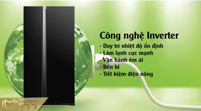 Tủ Lạnh Hitachi Inverter 595 Lít R-S800PGV0 GBK