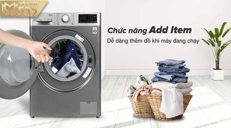 Máy giặt LG Inverter 9kg FV1209S5P - Lồng ngang