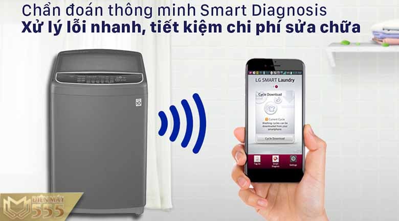 Máy giặt LG Inverter 13 kg T2313VSAB - Lồng đứng