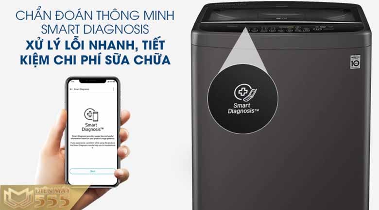 Máy giặt LG Inverter 11.5 kg T2351VSAB - Lồng đứng