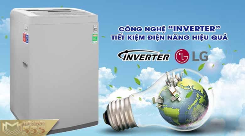Máy giặt LG Inverter 8 kg T2108VSPM2 lồng đứng