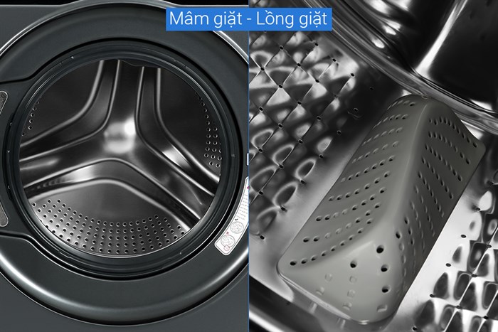 Máy giặt Aqua Inverter 9,5kg AQD-A952J BK - Lồng Ngang