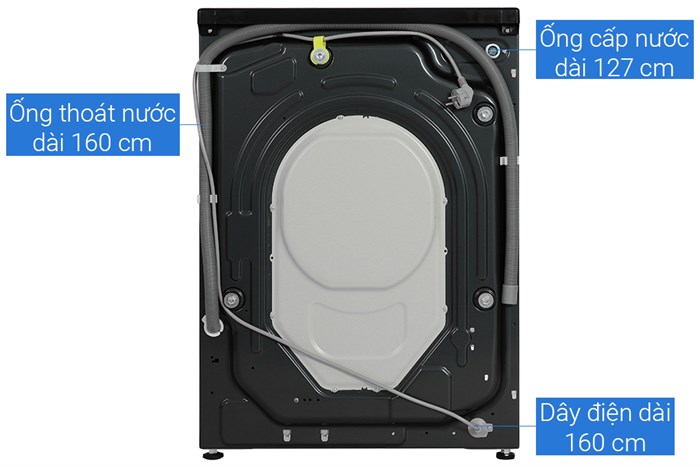 Máy giặt Aqua Inverter 9,5kg AQD-A952J BK - Lồng Ngang