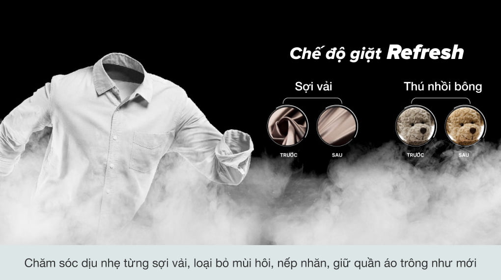 Máy giặt Aqua Inverter 8.5 kg AQD-A852J BK - Lồng Ngang