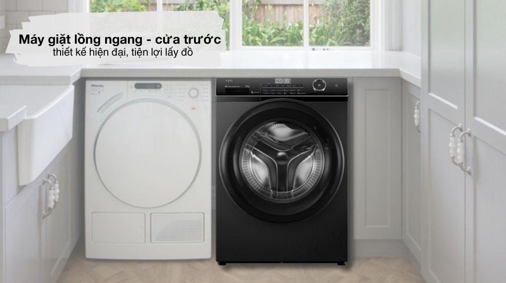 Máy giặt Aqua Inverter 12kg AW12 - BP4959U1K(B) - Lồng Ngang