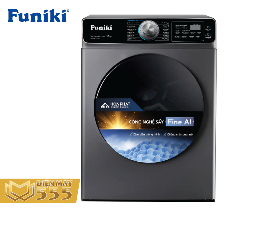 Máy sấy thông hơi Funiki HD V6100AG 10kg