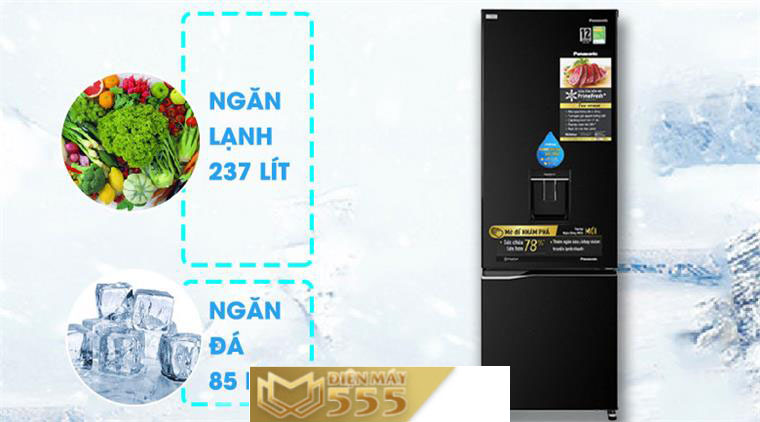 Tủ lạnh Panasonic Inverter 326 lít NR-BL351WKVN