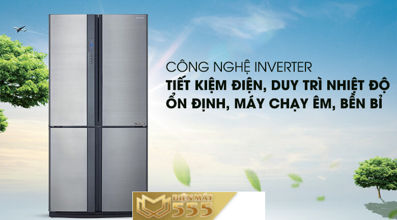 Tủ lạnh Sharp Inverter 556 lít SJ-FX631V-SL - Chính Hãng