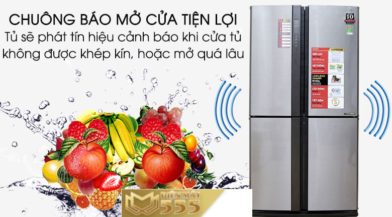 Tủ Lạnh Sharp Inverter 180 Lít SJ-X196E-DSS Chính Hãng - Giá Tốt | Tủ Lạnh  | ketnoitieudung.vn