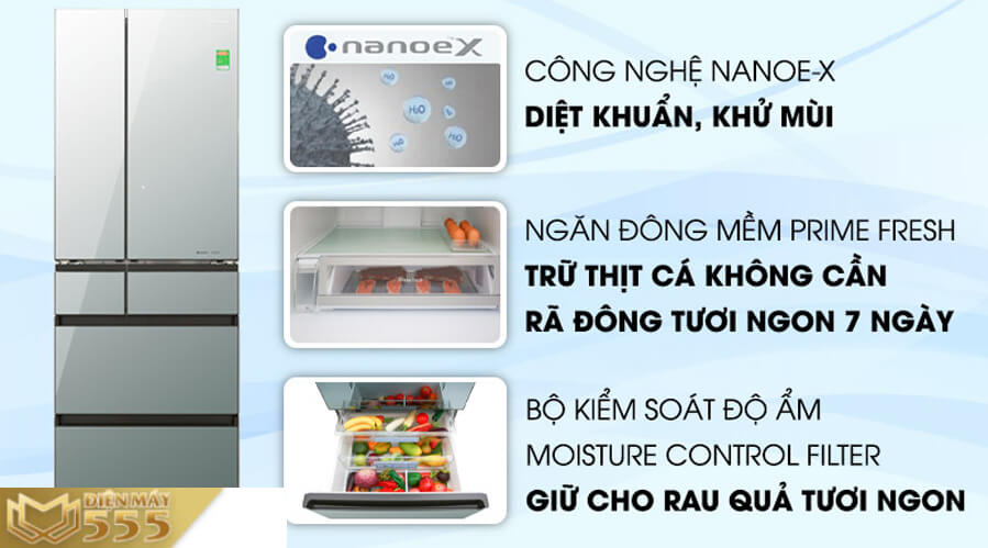 Tủ lạnh Panasonic Inverter 589 lít NR-F603GT-X2