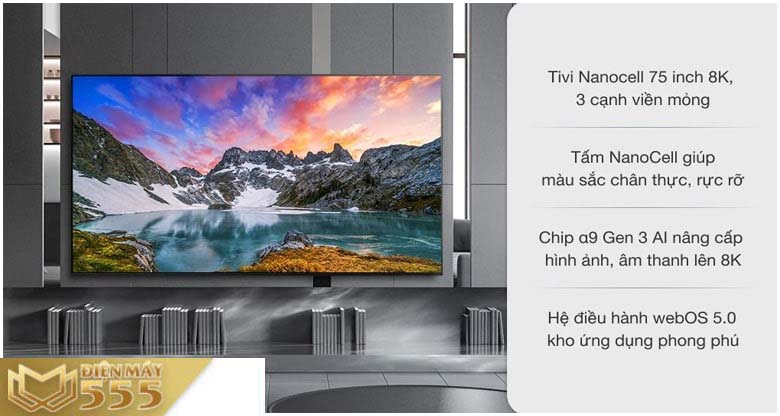 Smart Tivi NanoCell LG 8K 75 inch 75NANO95TNA