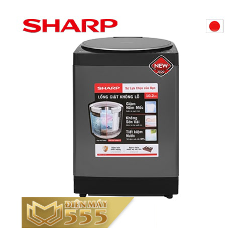 Máy giặt Sharp 10.2 kg ES-W102PV-H Chính Hãng