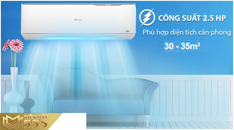 Điều hòa Casper inverter 2 Chiều 24000BTU GH-24TL32